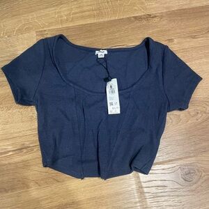Garage blue crop top size small brand new with tags #garage #garagetop #bluetop